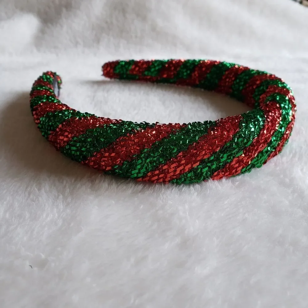 Christmas Metallic Padded Headband